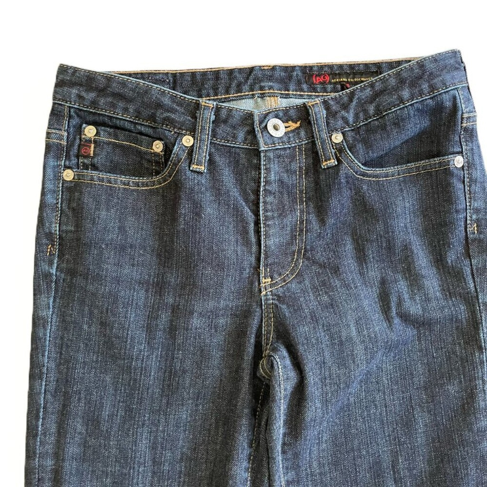 AG Adriano Goldschmied Dark Blue Low Rise Bootcut Jeans 26 Regular - Picture 3 of 10
